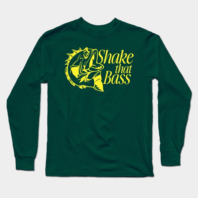 Shake that bass Retro Long Sleeve T-Shirt by Hamza Froug